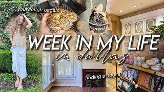 WEEK IN MY LIFE | we found a house (!!), baking sourdough bagels, errands, & a sister shopping date!