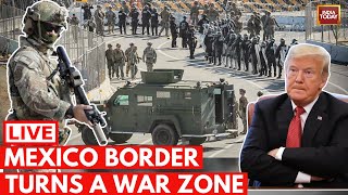 US-Mexico Border LIVE | US Army In Action At Border | Mexico Border Crossing To USA Live | US News