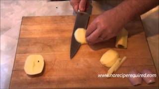 How to Dice an Apple - Knife Techniques by NoRecipeRequired.com