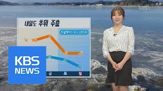 내일도 한파 주춤..주말부터 또 추워진다 | KBS뉴스 | KBS NEWS