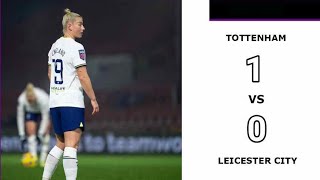 Tottenham 1-0 Leicester City | Barclays Women Super League | 2022-2023 | HIGHLIGHTS