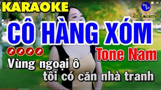 Cô Hàng Xóm Karaoke Nhạc Sống Tone Nam | Bến Tình Karaoke