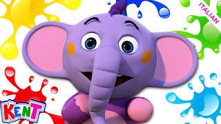 Canzoni a colori 🌈 | Color Song | Canzoni Per Bambini | Kent l'elefante Italiano