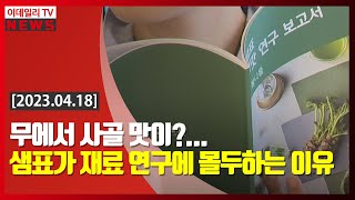 무에서 사골 맛이?... 샘표가 재료 연구에 몰두하는 이유 (20230418)