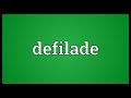 Defilade Meaning