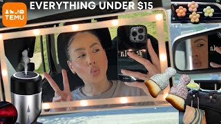 TESTING VIRAL TIKTOK CAR ACCESSORIES FROM TEMU | EVERYTHING UNDER $15 | TEMU REVIEW