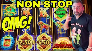 INSANE WIN...NON STOP BONUSES!!! BEST VIDEO EVER ON JEWELS OF THE DRAGON!!! CRAZY PROFIT