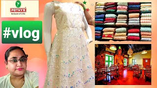 TNAGAR SHOPPING//TRENDING ARTSILK SAREE//AADHIRAI HOTEL FOOD REVIEW//POTHYS SHOPPING//CHUDI MATERIAL