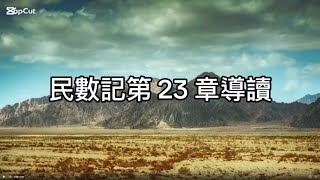 【導讀舊約】104民數記23章