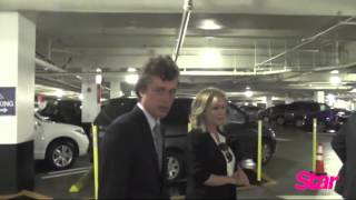 Conrad Hilton leaving court in LA