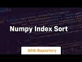 numpy index sort