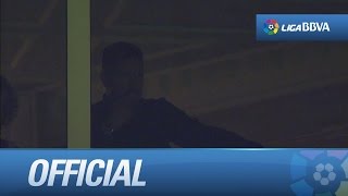 Seguimiento a Simeone durante el Real Madrid - Atlético de Madrid
