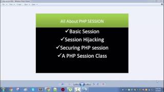 . Introduction- 00 How to use php session securely in your php application.