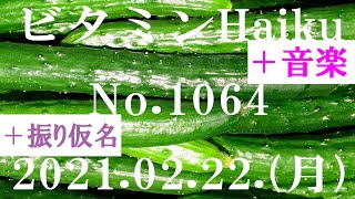 今日の俳句＋音楽。ビタミンHaiku。No.1064。2021.02.22.(月曜日)