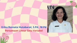 Materi Persamaan dan Pertidaksamaan Linear Satu Variabel (bagian - 1), 6 Nov 2020