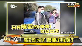 道路交管唯她能過？陳菊遭踢爆\