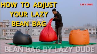 How to Adjust your Multi Shape Bean Bag Chair- Step by Step (Pear Shape \u0026 Round Pumpkin Shape)