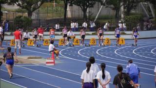 20130914群馬中学新人陸上(高崎)1年女子100m5組