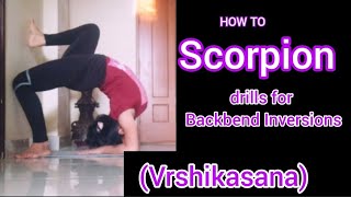 HOW TO SCORPION - drills for Backbend Inversions (Vrshikasana) -5 Mins