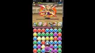 【パズドラ】チャレンジダンジョン！20 Lv8　回復なし ～ 覚醒アマテラスオオカミ×覚醒サクヤ