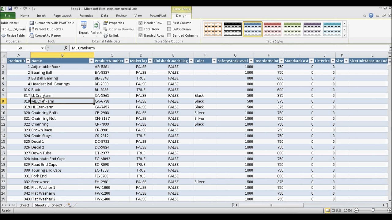 Connecting SQL Tables And Data In Excel Spreadsheets - YouTube