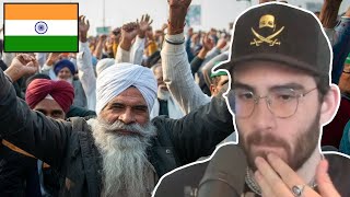 HasanAbi covers ongoing farmer protests in India w/ timestamps