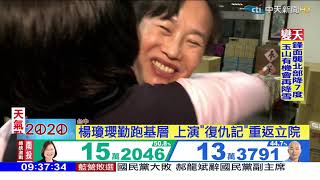 20200112中天新聞　女力對決！　楊瓊瓔「廢中火」險勝洪慈庸