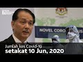 Jumlah kes Covid-19 setakat 10 Jun, 2020