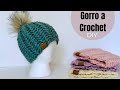 Gorro tejido en solo 30 MUNITOS! - Gorro Herringbone