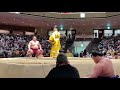 【4k 60fps】大相撲令和三年三月場所七日目　大栄翔対隆の勝　溜席　西側