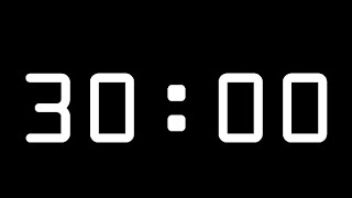 30 Minute Timer - Silent Count Up Stopwatch