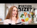 How much food should you eat? Figuring out the right portion sizes!!