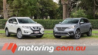 2018 Nissan X-TRAIL v Peugeot 5008 Comparison | motoring.com.au