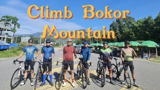 ជិះកង់ឡើងភ្នំបូកគោ Ride the bike climbing Bokor mountain (ក្រុមស្ទាំងដែក)