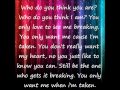 One Direction - Taken Lyrics