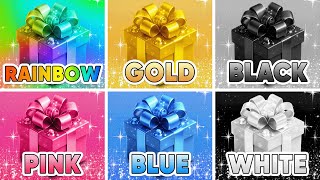 Choose Your Gift! Rainbow, Gold, Black, Pink, Blue or White 🌈⭐️🖤💗💙🤍 How Lucky Are You? 😱 Quiz Shiba