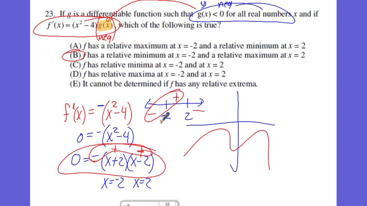 AP Calc AB | 1st Semester Final Review - Part 1 - Q23 - YouTube