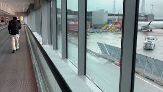 Stockholm Arlanda Airport - 2x Travelator \u0026 2x Escalator ride - airside Terminal 4-5