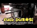 proses overhaul supra 125 berasap putih full sampai hidup