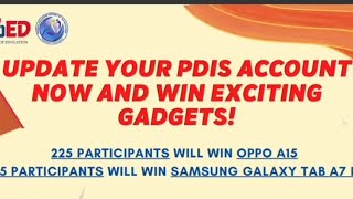 NEAP LATEST UPDATE | UPDATE YOUR PDIS ACCOUNT NOW AND WIN EXCITING GADGETS