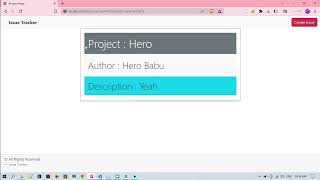 Issue Tracker || Coding Ninjas || Back End Test