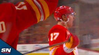 Flames' Sharangovich Picks His Spot And Lasers Home A Wrister To Complete Late Comeback