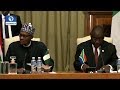 Buhari Meets With Ramaphosa In South Africa