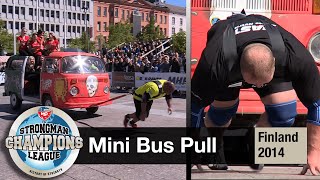 Mini Bus Pull | HAFTHOR B in Finland 2014 | Strongman Champions League