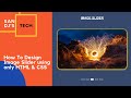 How to Design Image Slider with Navigation buttons using only HTML & CSS???