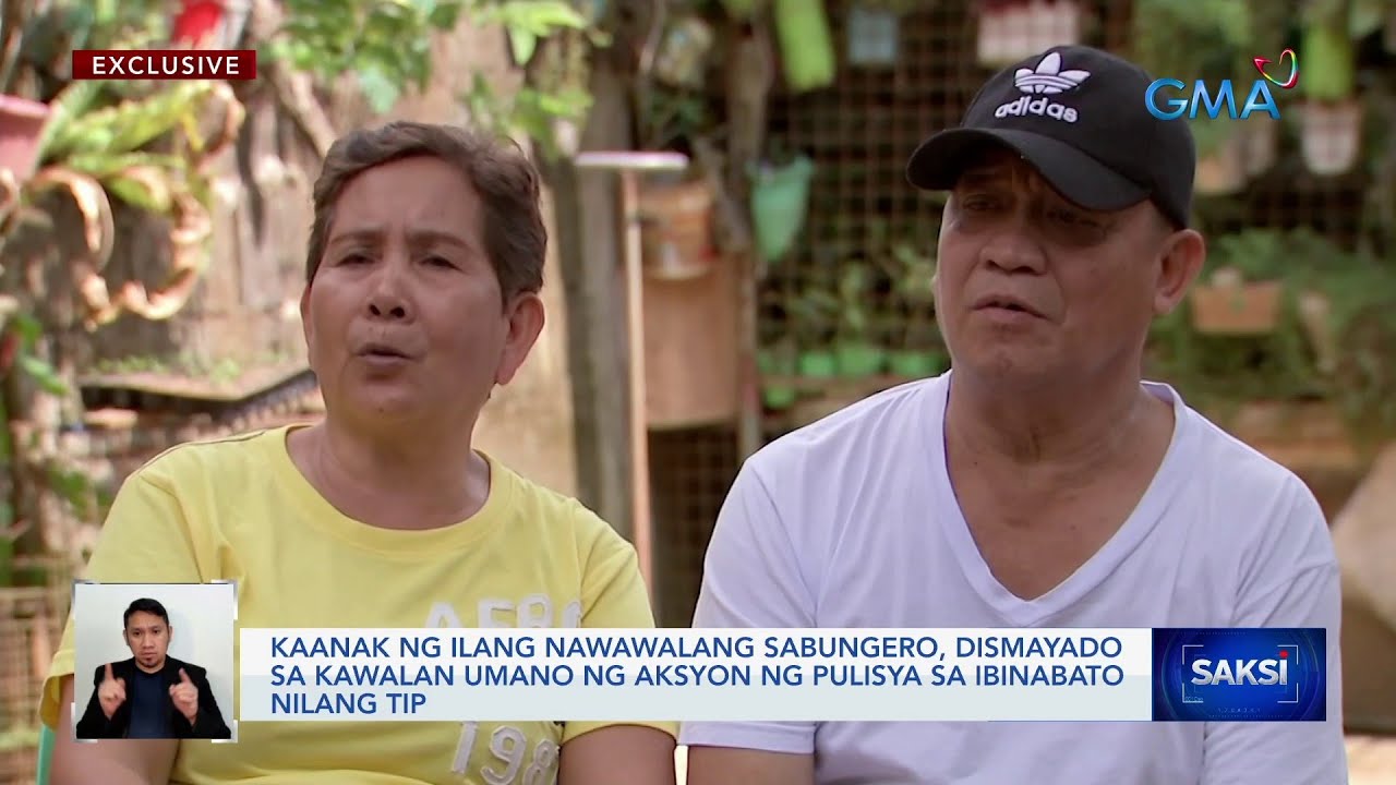 Kaanak Ng Ilang Nawawalang Sabungero, Dismayado Sa Kawalan Umano Ng ...