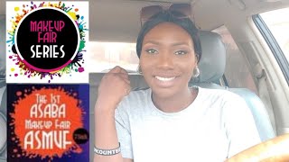 VLOG 1 - COME WITH ME TO THE FIRST ASABA MAKEUP FAIR| MEETING LAYEFA BEAUTY| SHOPPING.