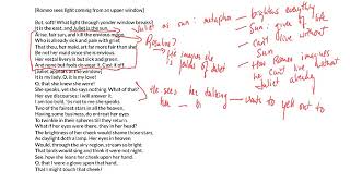 Passage Analysis 2.2 Model Annotation. (Balcony scene)