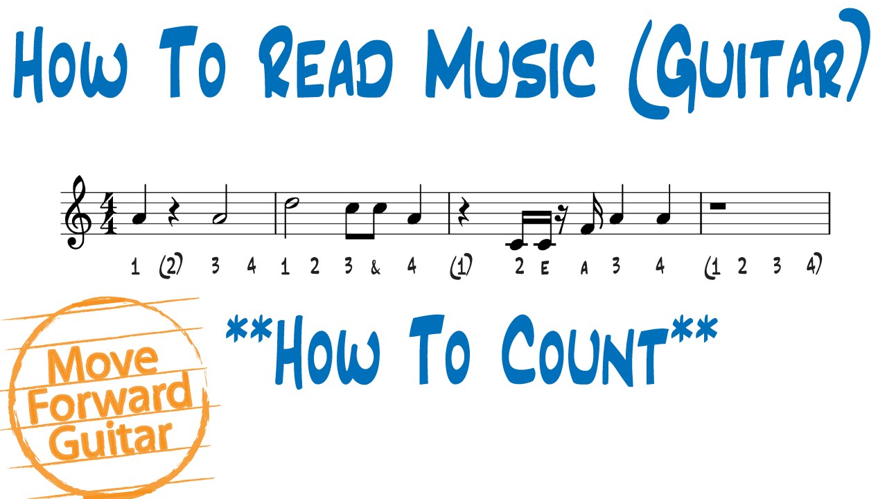 How To Read Music (Guitar) - Count Rhythm - YouTube