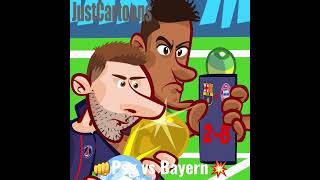 PSG vs Bayern resume #justcartoons #kimtamaramusic #parody #football #messi #neymar #mbappe #psg
